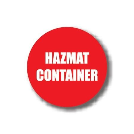 Ergomat 17in CIRCLE SIGNS - Hazmat Container DSV-SIGN 289 #6091 -UEN